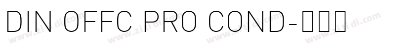 DIN OFFC PRO COND字体转换